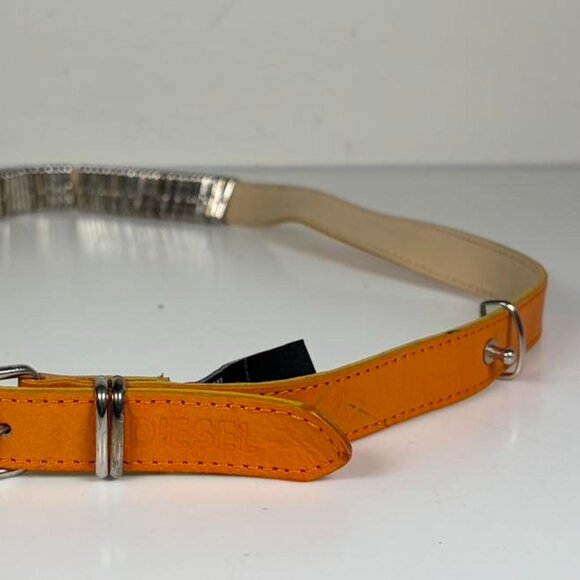 2000s Euro Streetwear Leather Moveable Chains Belt main image 4